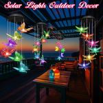 Solar Dragonfly Wind Chimes for Garden Decor