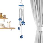Blue Evil Eye Wind Chime for Indoor and Outdoor