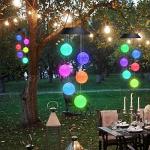 Color Changing LED Solar Wind Chimes Light