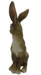 24cm Sitting Garden Hare Statue - Resin Bunny Décor
