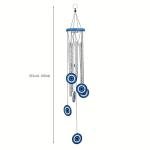 Blue Evil Eye Wind Chime for Indoor and Outdoor