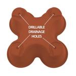 Stackable Terracotta Quad-Pot Planters - 6PC Set