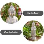 Buddha Statue Garden Decor, Gold Effect, 46cm