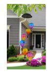 Solar Hot Air Balloon LED Garden Wind Chime