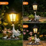 Solar Duck Statue Planter for Garden Décor