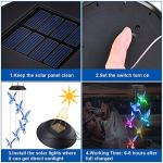 Color-Changing Solar Hummingbird Wind Chimes