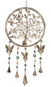 Tree of Life Wind Chime with Bells and Butterflies