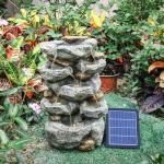 Warmiehomy Solar 5-Tier Rockery Water Fountain