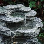 Cascading Tiered Water Fountain with LED Lights