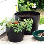 Black 50L Plant Pot Tub for Indoor/Outdoor Use