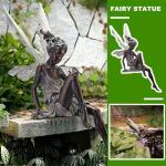 5.5-Inch Sitting Fairy Garden Statue Decor