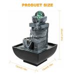 Dyna-Living Indoor Tabletop Fountain with Lights