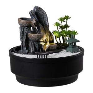 Indoor LED Rock Waterfall Fountain for Relaxation