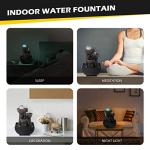 Colorful Tabletop Water Fountain with Light and Crystal Ball