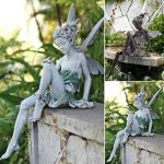 5.5-Inch Sitting Fairy Garden Statue Decor