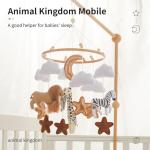 Wooden Animal Kingdom Baby Mobile with Wind Chime