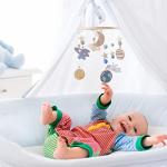 Wooden Star and Moon Baby Cot Mobile