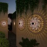 Solar Mandala Fence Lights - 2 Pack, Waterproof