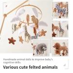 Wooden Animal Kingdom Baby Mobile with Wind Chime