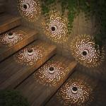Solar Mandala Fence Lights - 2 Pack, Waterproof