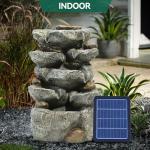 Warmiehomy Solar 5-Tier Rockery Water Fountain