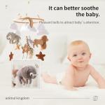 Wooden Animal Kingdom Baby Mobile with Wind Chime