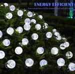 59Ft Solar LED Globe String Lights for Gardens
