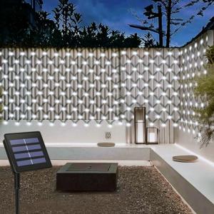 Solar Garden Net Lights with 200 LED Fairy Lights