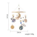 Wooden Star and Moon Baby Cot Mobile