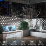 Solar Garden Net Lights with 200 LED Fairy Lights