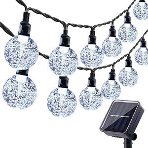 Moxled 36ft Solar String Lights with Crystal Balls