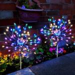 Solar Outdoor LED Firework Starburst Garden Lights