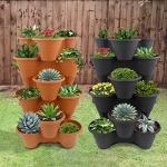 Stackable Strawberry Planter – 6-Tier Vertical Garden