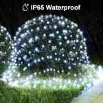 Solar Garden Net Lights with 200 LED Fairy Lights
