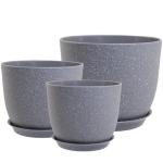 Set of 3 Modern Decorative Plant Pots