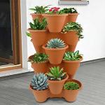 Stackable Strawberry Planter – 6-Tier Vertical Garden