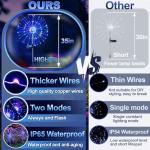 Solar Outdoor LED Firework Starburst Garden Lights