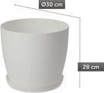 Colorful Matte Plastic Flower Pots with Saucer