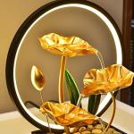 Lotus Leaf Indoor Tabletop Fountain with LED Light