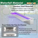 Bluetooth Stainless Steel Pool Fountain with LED Lights