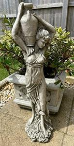 Elegant Lady Garden Statue with Wine Jug
