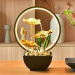 Lotus Leaf Indoor Tabletop Fountain with LED Light