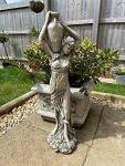 Elegant Lady Garden Statue with Wine Jug