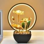 Lotus Leaf Indoor Tabletop Fountain with LED Light