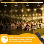 100ft Waterproof LED String Lights for Outdoors