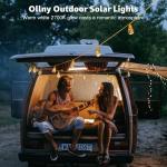 Solar Rope Lights with Remote for Outdoor Decor