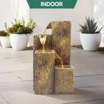 Solar 4-Tier Water Fountain with LED Lights