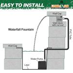 Bluetooth Stainless Steel Pool Fountain with LED Lights