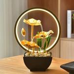 Lotus Leaf Indoor Tabletop Fountain with LED Light