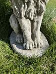 Large Upright Lion Stone Garden Statue